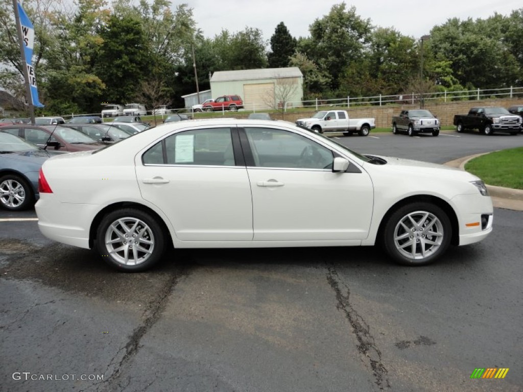 2012 Fusion SEL - White Suede / Medium Light Stone photo #6