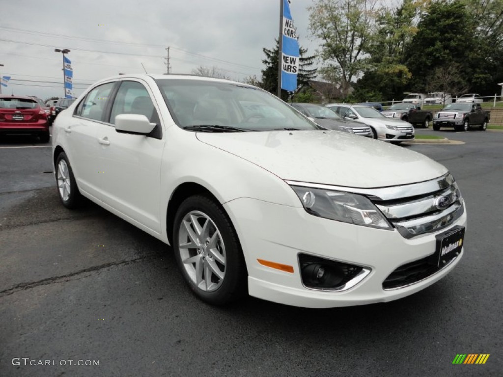 2012 Fusion SEL - White Suede / Medium Light Stone photo #7