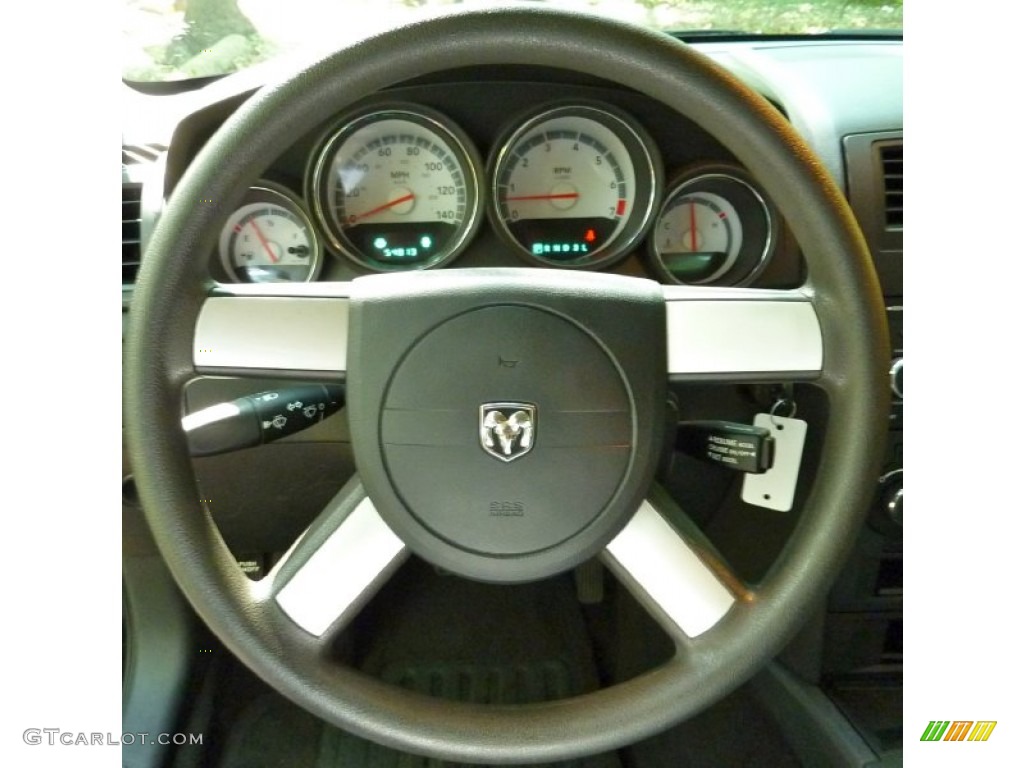 2008 Dodge Charger SE Dark Slate Gray Steering Wheel Photo #57323446