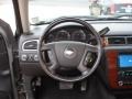 Ebony Black 2007 Chevrolet Silverado 1500 LTZ Crew Cab 4x4 Steering Wheel