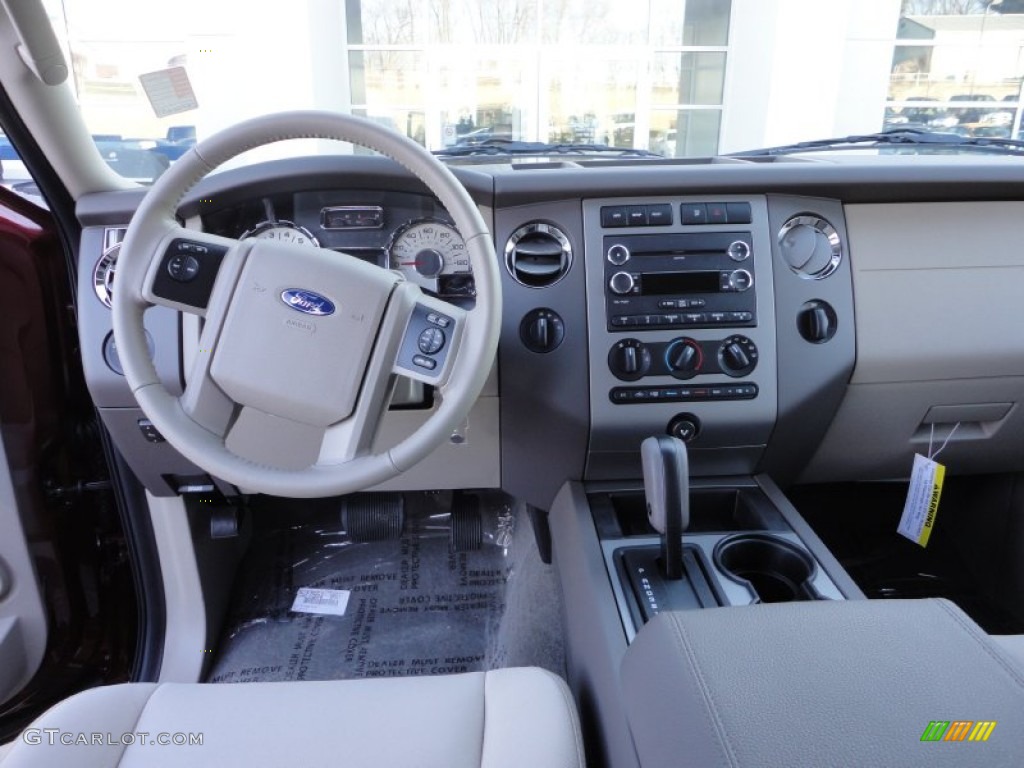 2012 Ford Expedition XLT 4x4 Stone Dashboard Photo #57325243