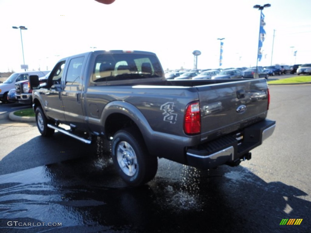 2012 F250 Super Duty XLT Crew Cab 4x4 - Sterling Grey Metallic / Steel photo #3