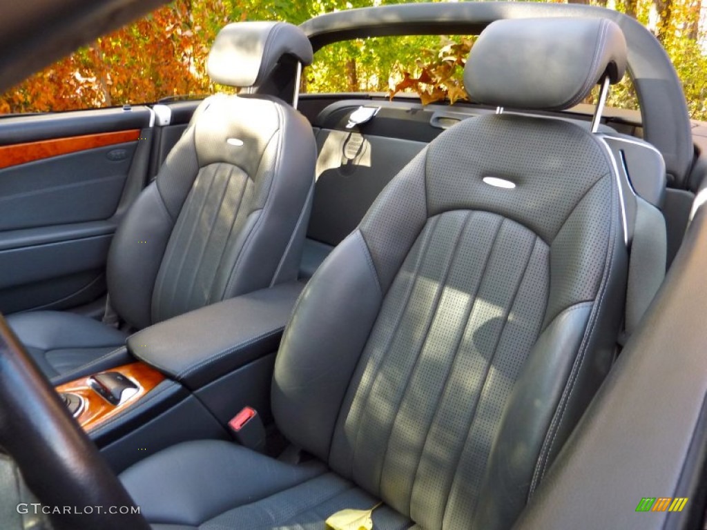 Charcoal Interior 2003 Mercedes-Benz SL 55 AMG Roadster Photo #57326095