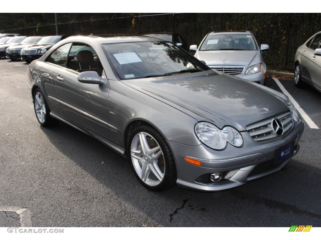Palladium Silver Metallic 2009 Mercedes-Benz CLK 350 Grand Edition Coupe Exterior Photo #57326164