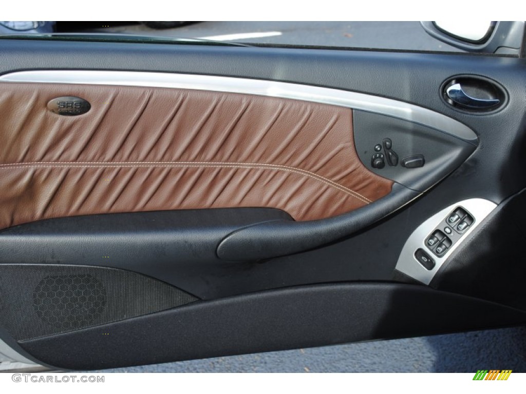2009 Mercedes-Benz CLK 350 Grand Edition Coupe Tobacco Brown Door Panel Photo #57326200