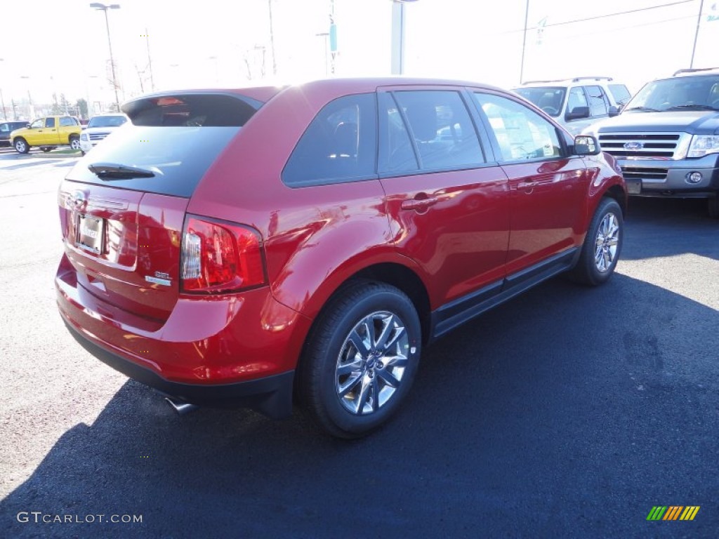 2012 Edge SEL EcoBoost - Red Candy Metallic / Charcoal Black photo #5