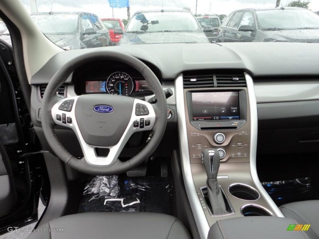 2012 Ford Edge SEL Charcoal Black Dashboard Photo #57327796
