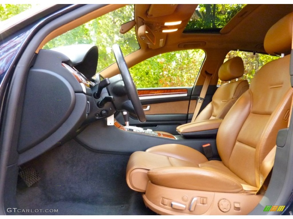 Black/Amaretto Interior 2006 Audi A8 4.2 quattro Photo #57327856