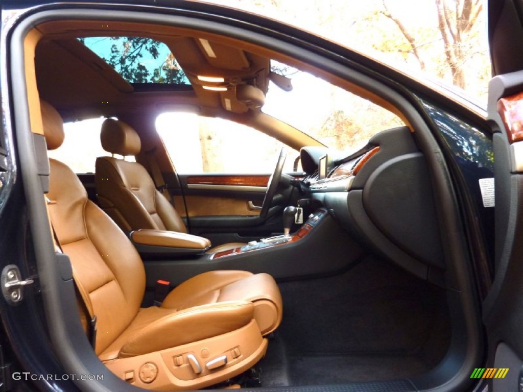 Black/Amaretto Interior 2006 Audi A8 4.2 quattro Photo #57327925