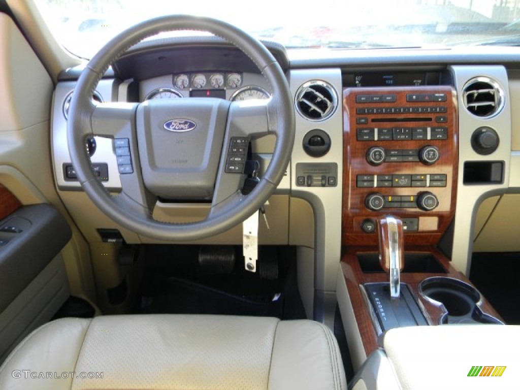 2010 F150 Lariat SuperCrew - Red Candy Metallic / Tan photo #9
