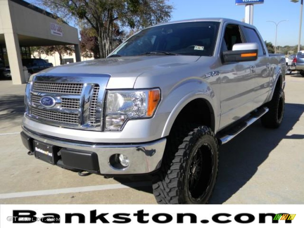 2010 F150 XLT SuperCrew 4x4 - Ingot Silver Metallic / Black photo #1