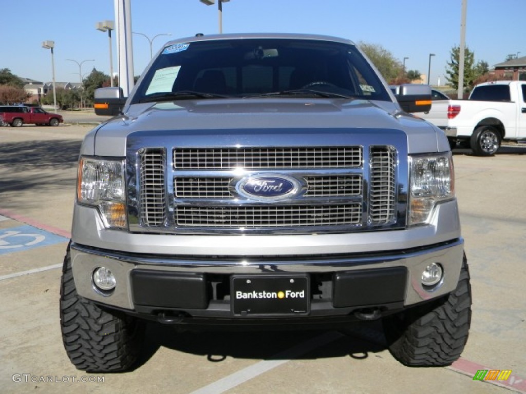 2010 F150 XLT SuperCrew 4x4 - Ingot Silver Metallic / Black photo #2