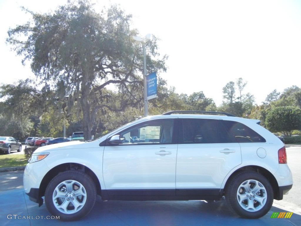 2012 Edge SEL - White Platinum Metallic Tri-Coat / Medium Light Stone photo #2