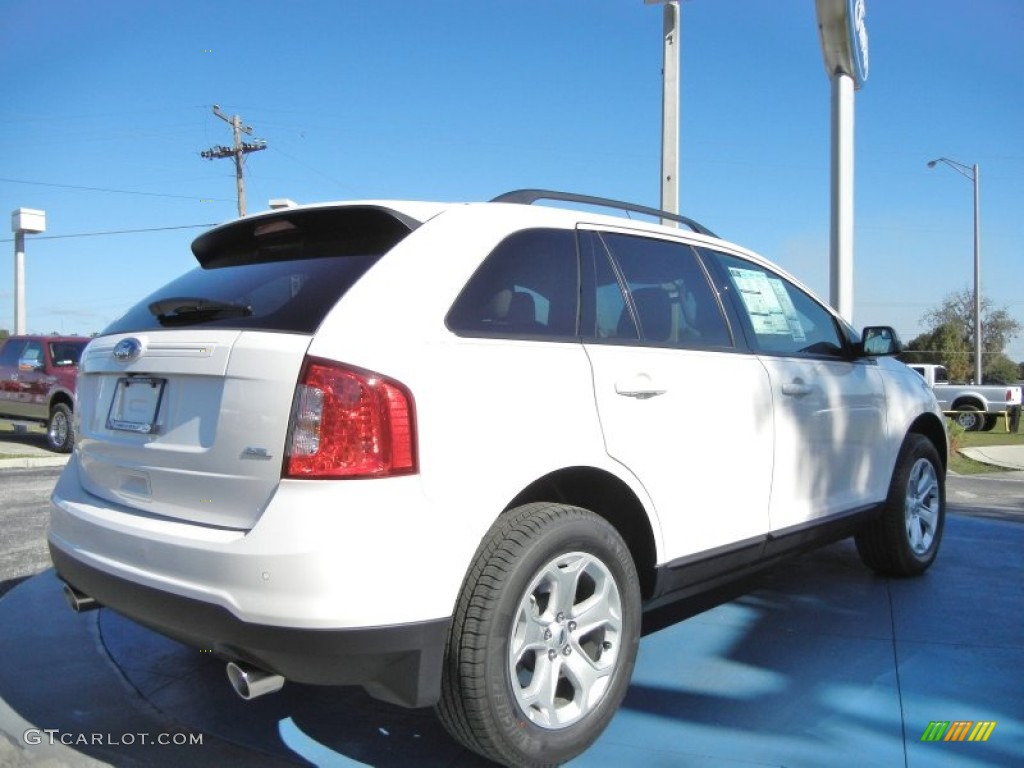 2012 Edge SEL - White Platinum Metallic Tri-Coat / Medium Light Stone photo #3