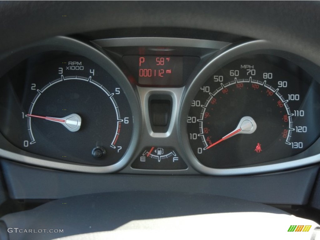 2012 Ford Fiesta SE Sedan Gauges Photo #57331180