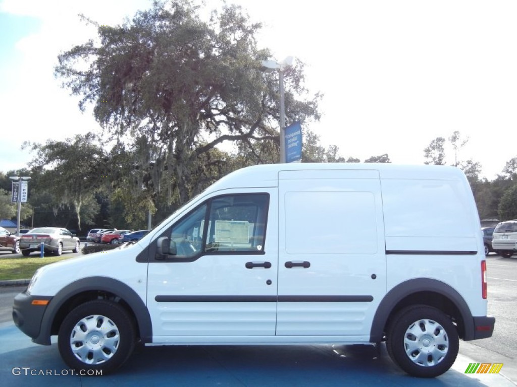 Frozen White 2012 Ford Transit Connect XL Van Exterior Photo #57331783