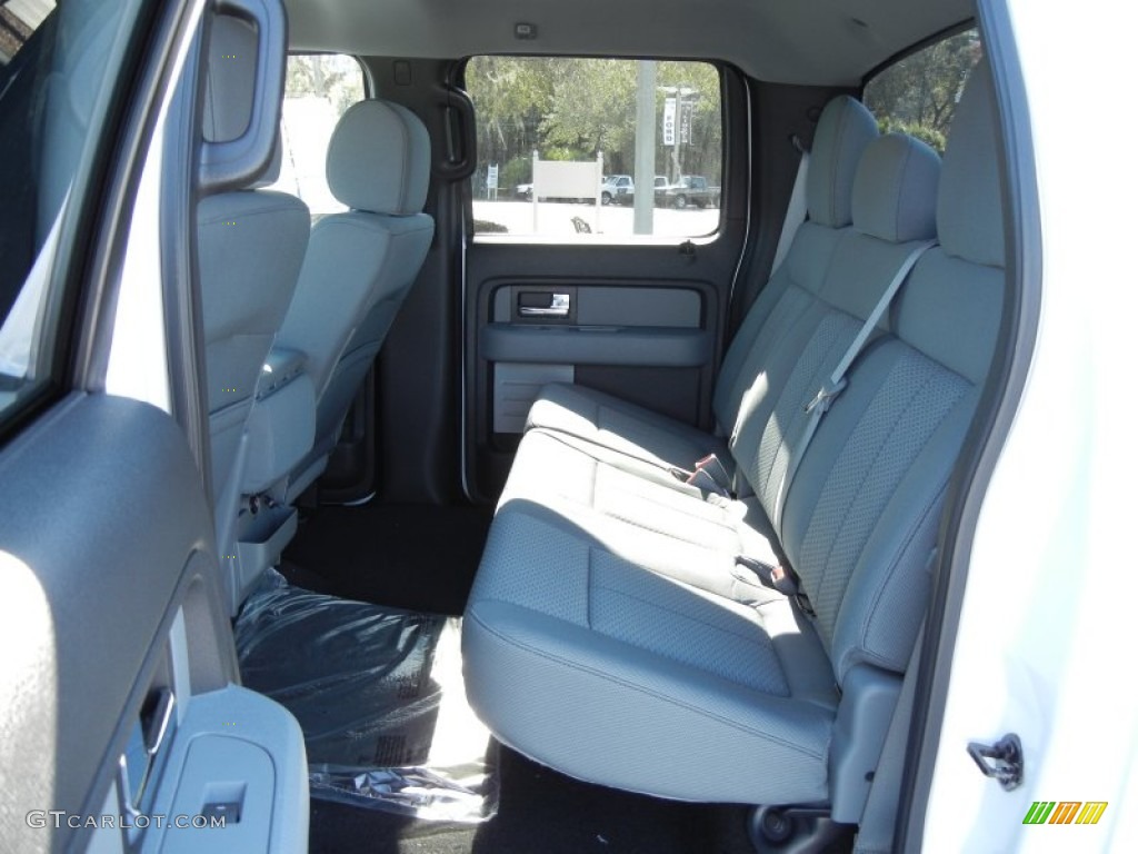 Steel Gray Interior 2012 Ford F150 XLT SuperCrew 4x4 Photo #57331891