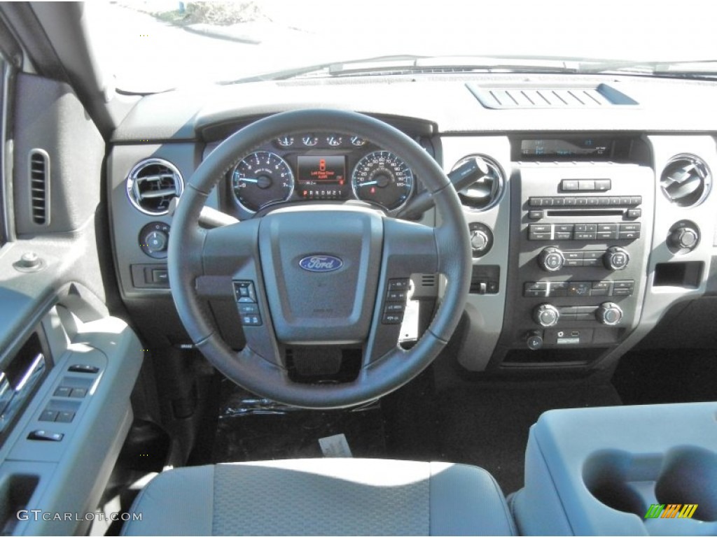 2012 Ford F150 XLT SuperCrew 4x4 Steel Gray Dashboard Photo #57331901