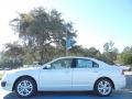 2012 White Platinum Tri-Coat Ford Fusion SE V6  photo #2