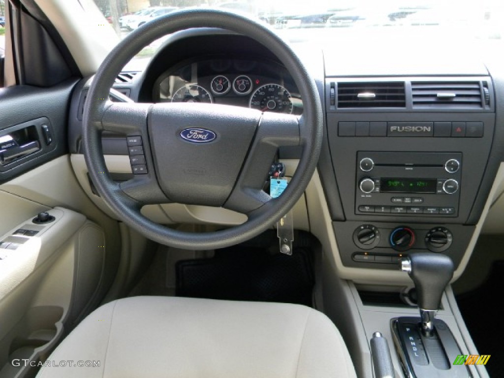 2008 Fusion S - Redfire Metallic / Medium Light Stone photo #9