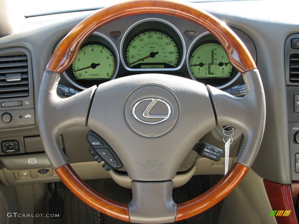 2001 Lexus GS 430 Ivory Steering Wheel Photo #57332655