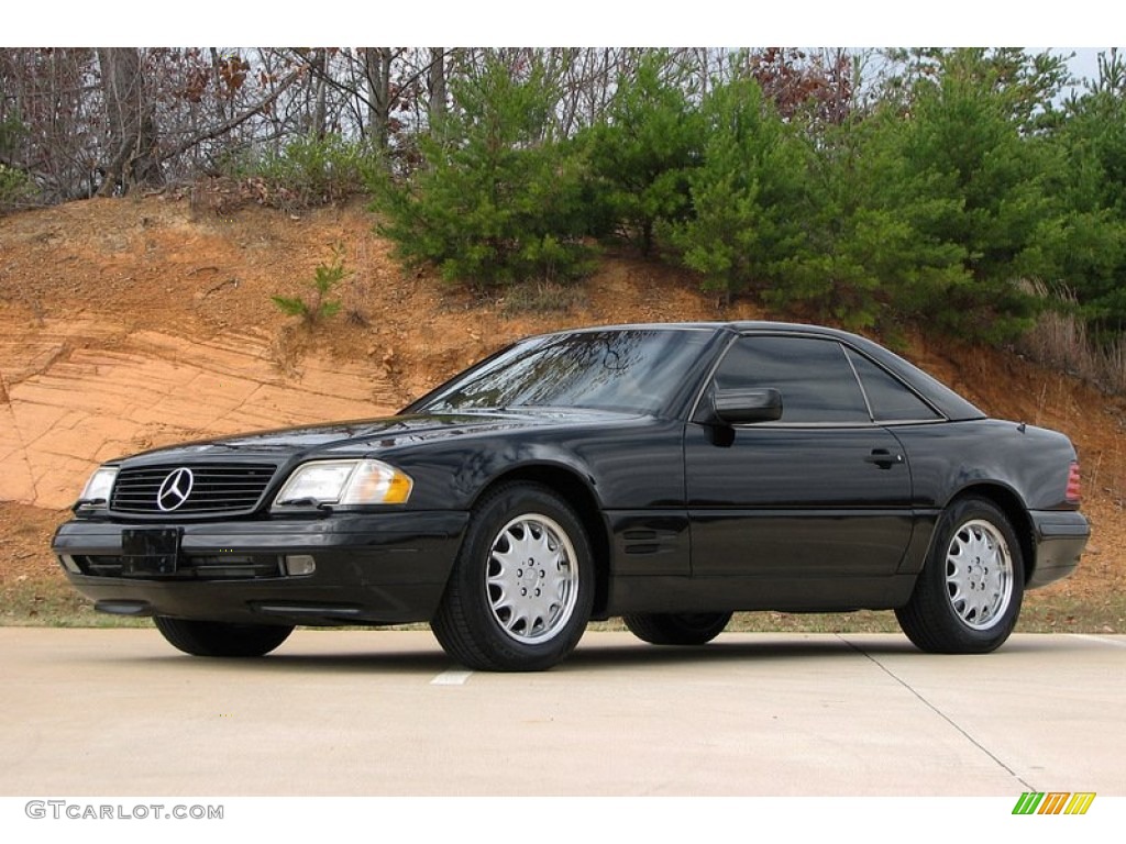 Black 1998 Mercedes-Benz SL 500 Roadster Exterior Photo #57332752