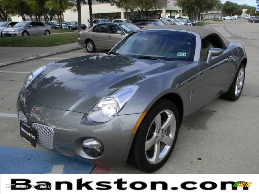 2007 Solstice Roadster - Sly Gray / Steel/Sand photo #1