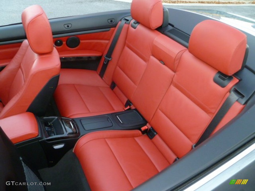 2007 3 Series 335i Convertible - Space Gray Metallic / Coral Red/Black photo #25