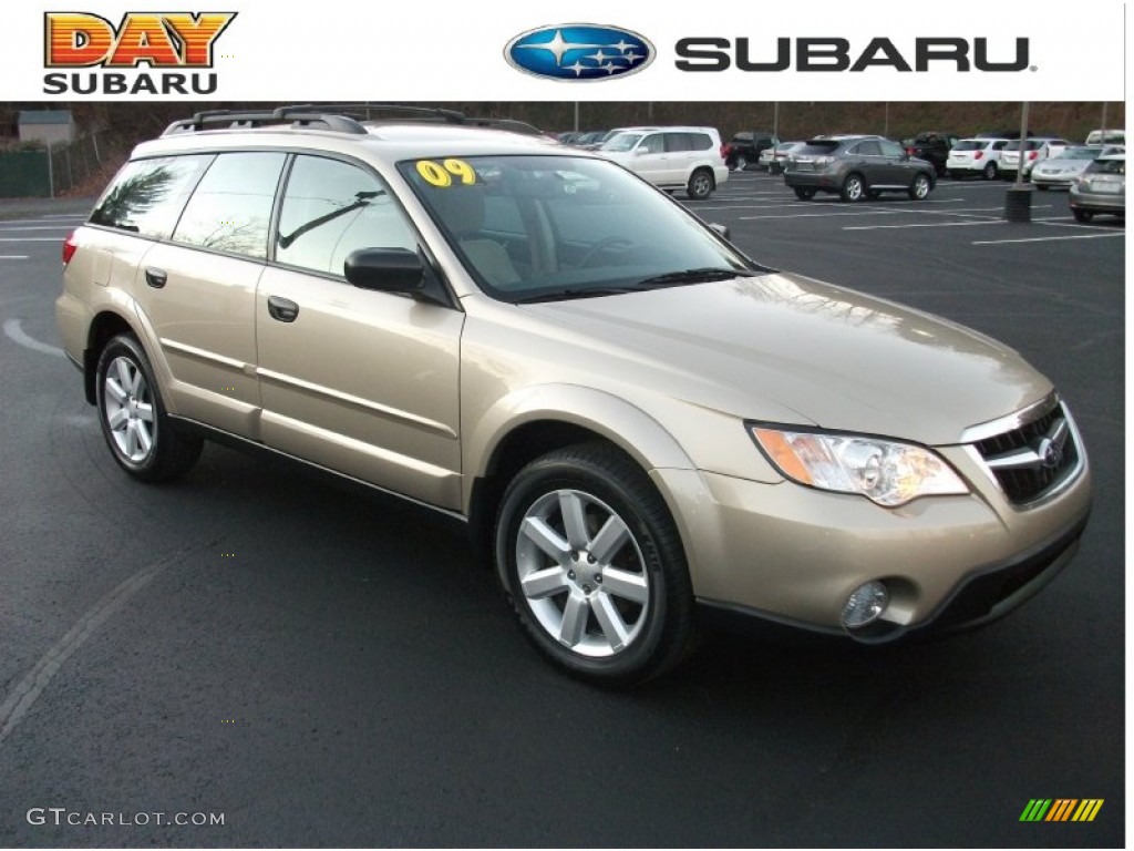 2009 Outback 2.5i Special Edition Wagon - Harvest Gold Metallic / Warm Ivory photo #1