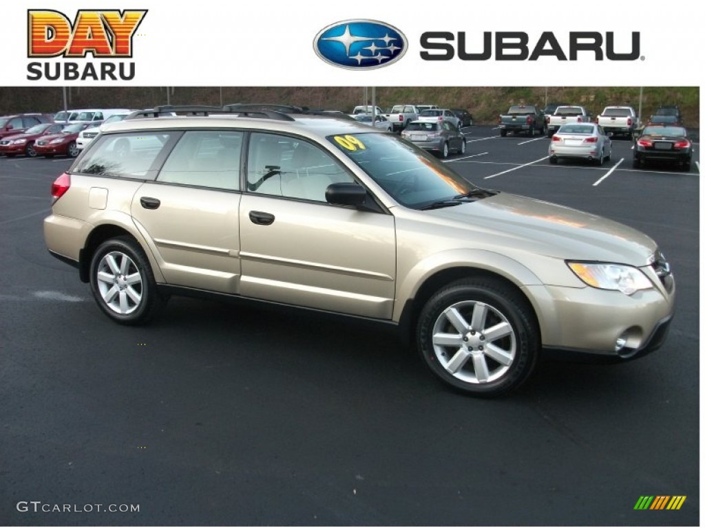 2009 Outback 2.5i Special Edition Wagon - Harvest Gold Metallic / Warm Ivory photo #1