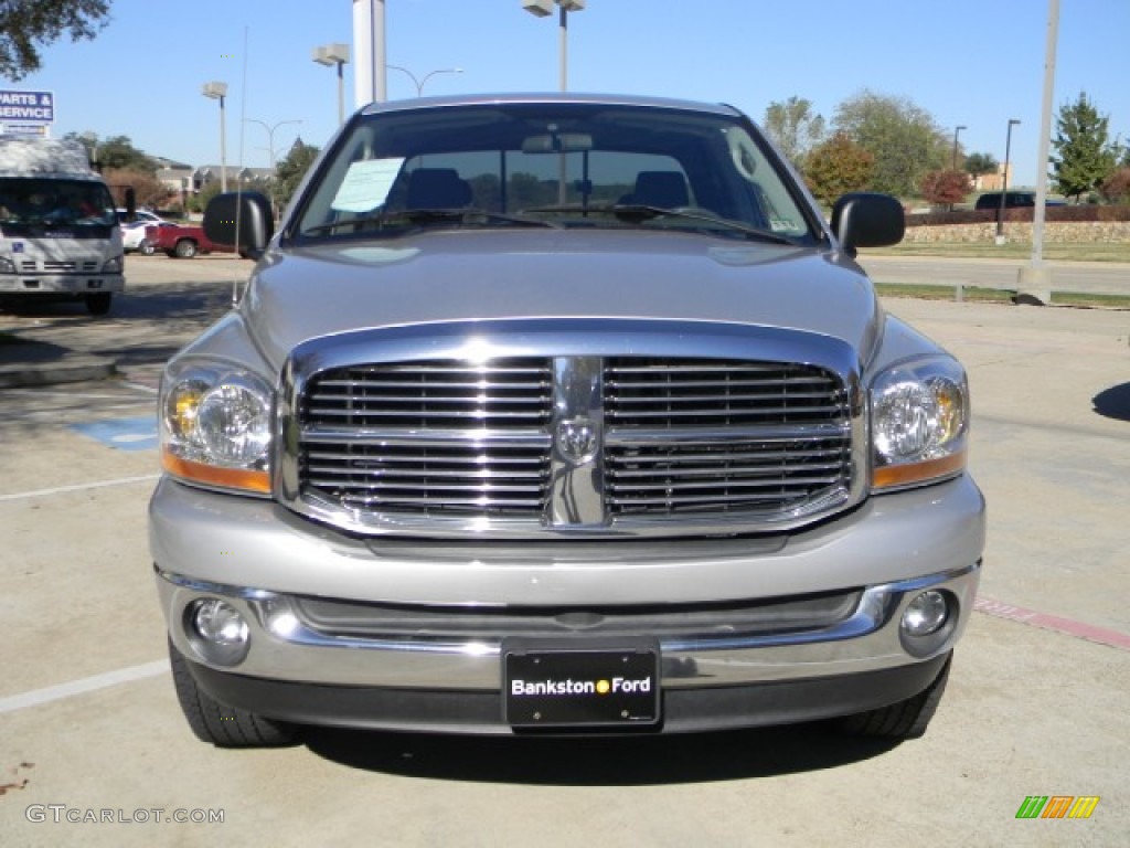 2006 Ram 1500 SLT Quad Cab - Bright Silver Metallic / Medium Slate Gray photo #2