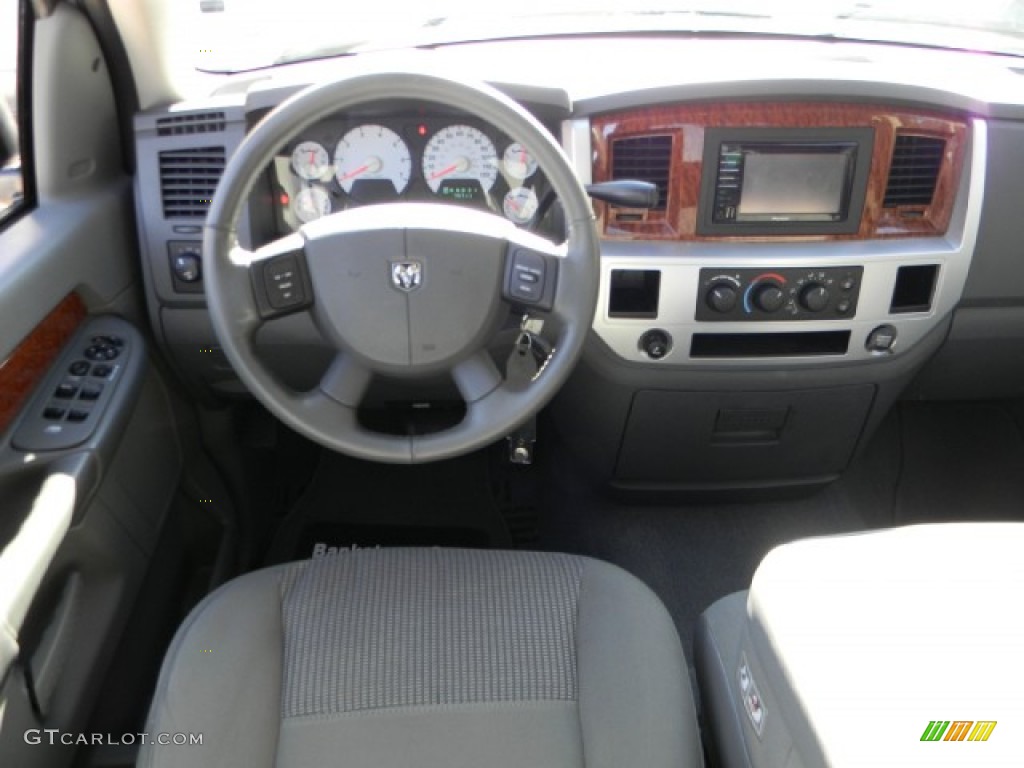 2006 Ram 1500 SLT Quad Cab - Bright Silver Metallic / Medium Slate Gray photo #9