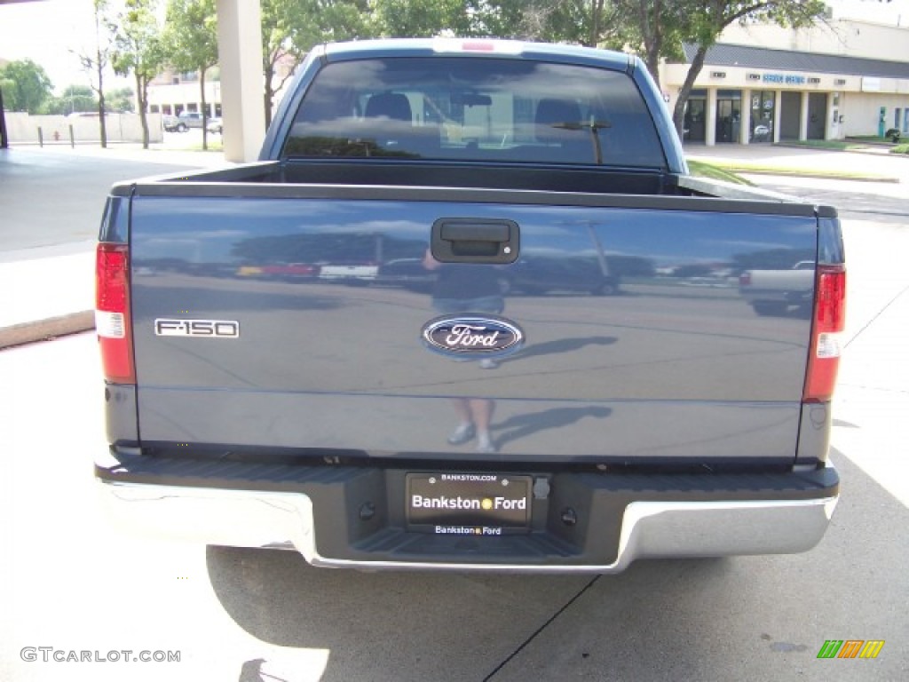 2006 F150 XLT SuperCrew - Medium Wedgewood Blue Metallic / Medium/Dark Flint photo #4