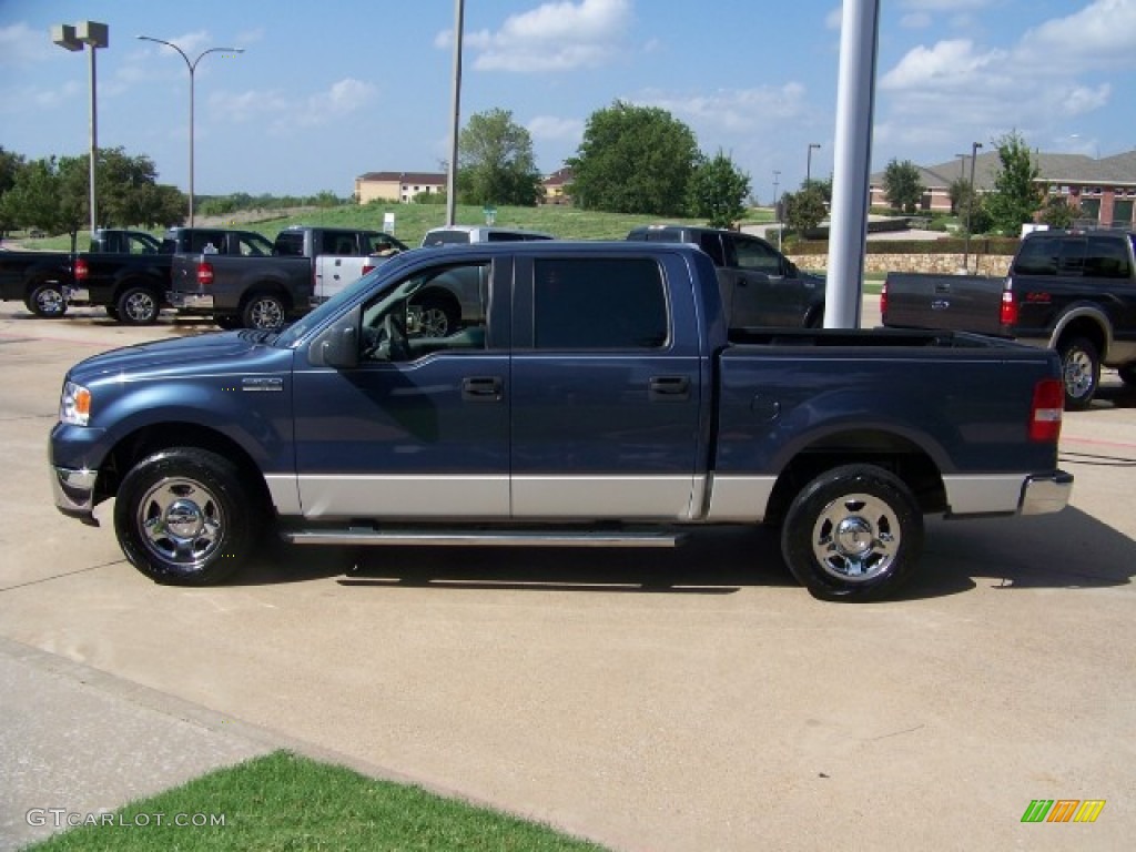 2006 F150 XLT SuperCrew - Medium Wedgewood Blue Metallic / Medium/Dark Flint photo #5