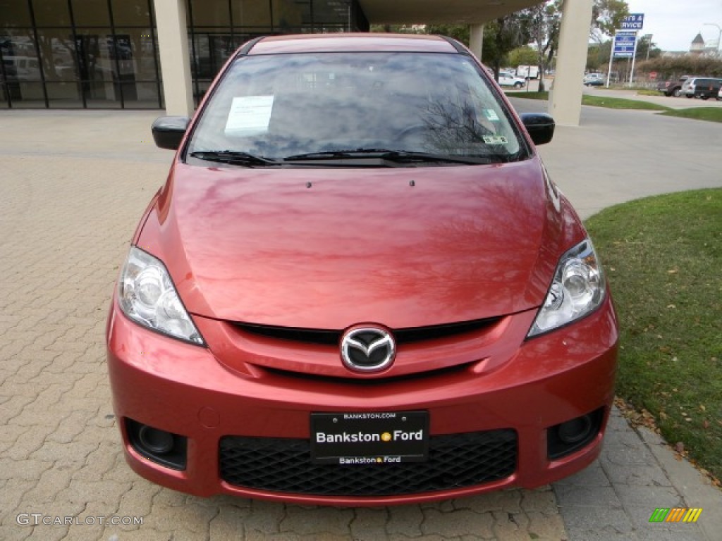 2006 MAZDA5 Sport - Cardinal Red Mica / Black photo #2