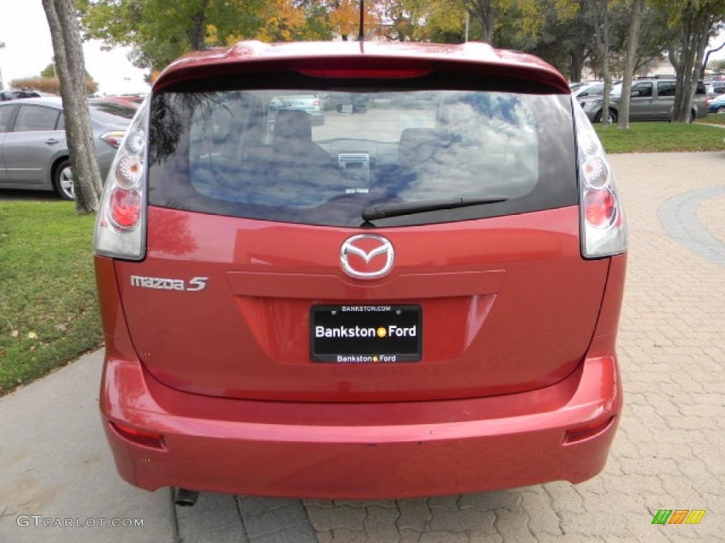 2006 MAZDA5 Sport - Cardinal Red Mica / Black photo #4
