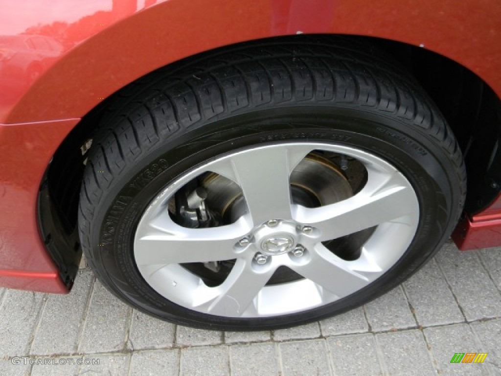 2006 MAZDA5 Sport - Cardinal Red Mica / Black photo #6