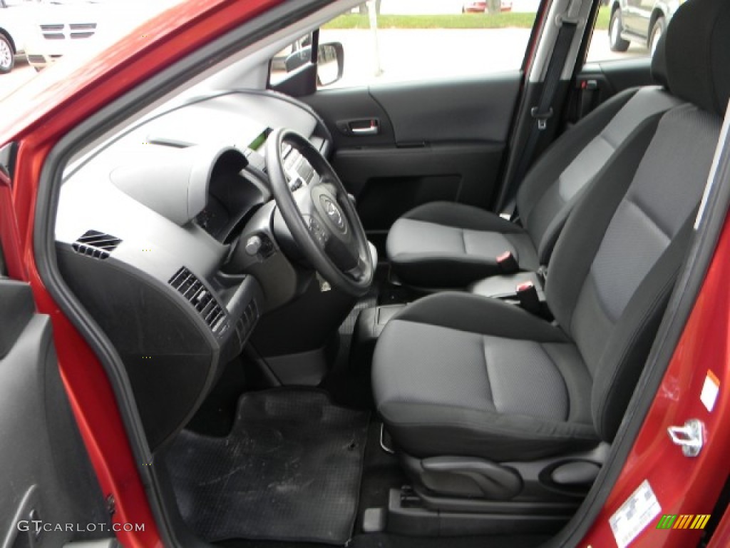 2006 MAZDA5 Sport - Cardinal Red Mica / Black photo #7