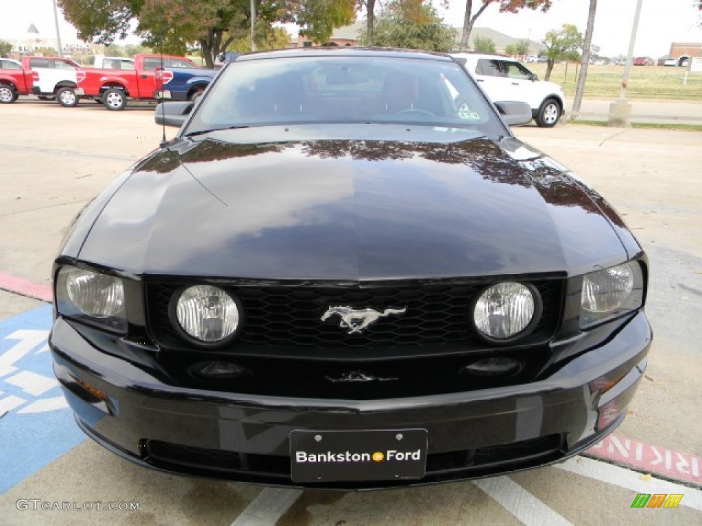 2005 Mustang GT Premium Coupe - Black / Red Leather photo #2