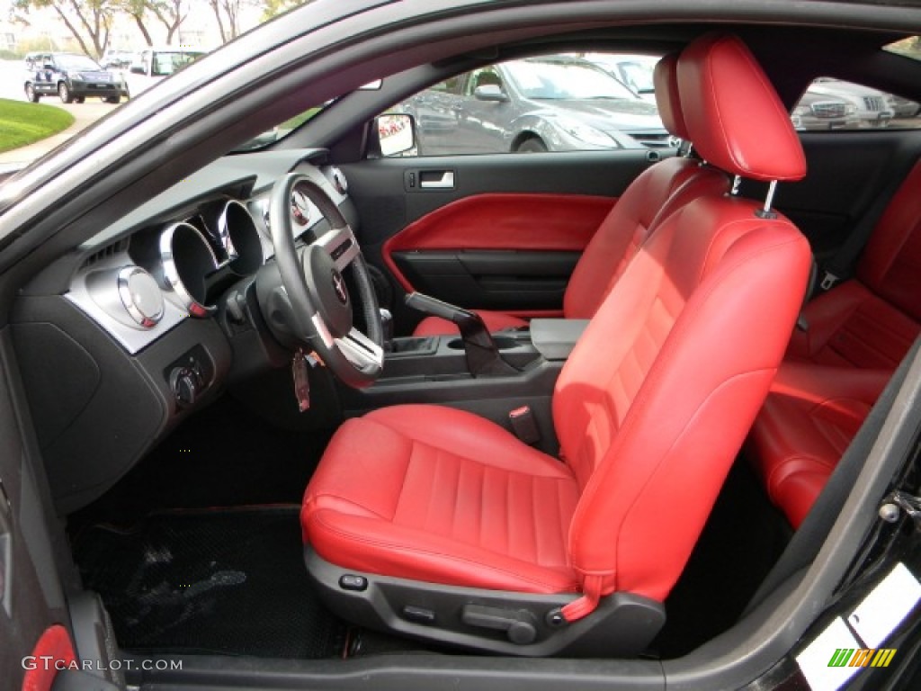 Red Leather Interior 2005 Ford Mustang Gt Premium Coupe