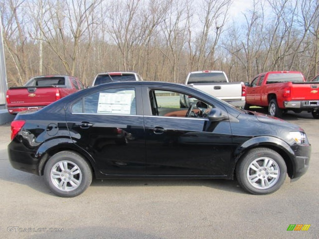 Black 2012 Chevrolet Sonic LT Sedan Exterior Photo #57336066