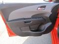 Jet Black/Dark Titanium 2012 Chevrolet Sonic LT Hatch Door Panel
