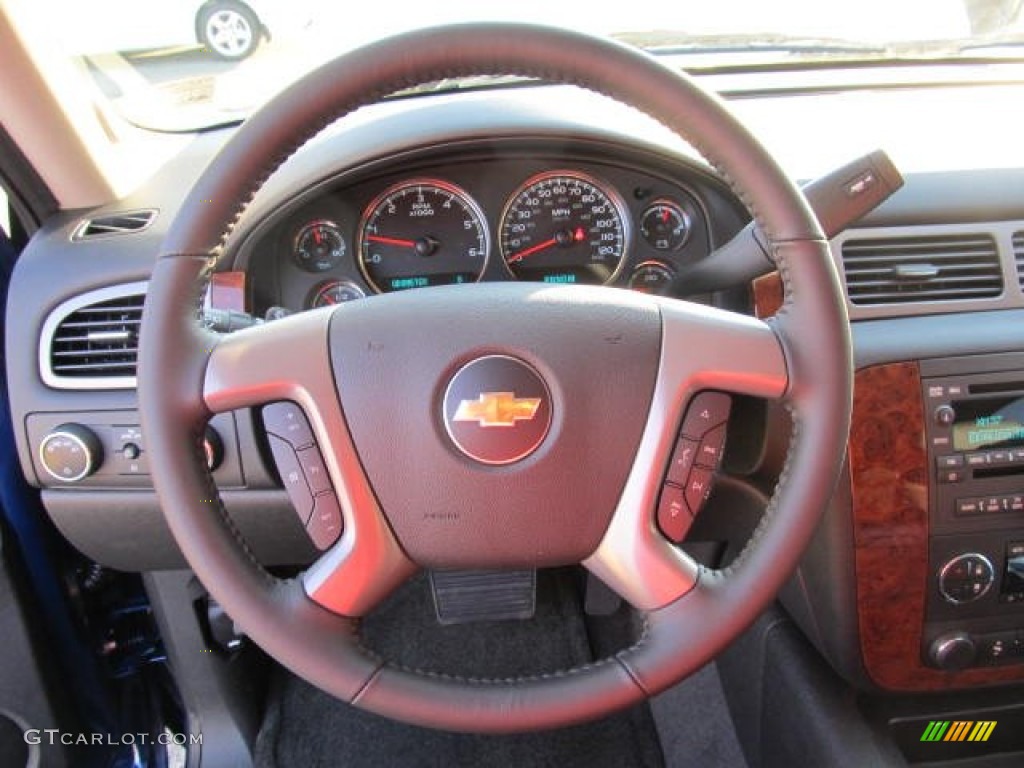2012 Chevrolet Tahoe LT 4x4 Ebony Steering Wheel Photo #57336501