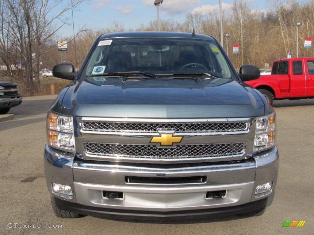 2012 Silverado 1500 LT Crew Cab 4x4 - Blue Granite Metallic / Ebony photo #6