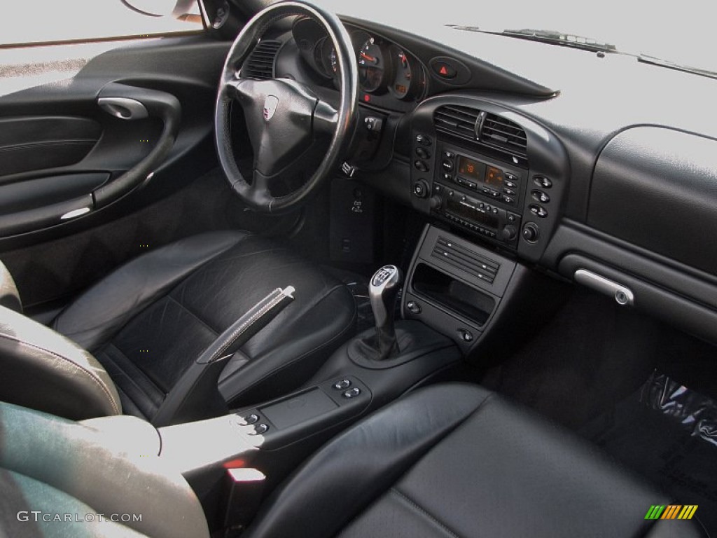 Black Interior 2002 Porsche 911 Carrera Cabriolet Photo #57336699