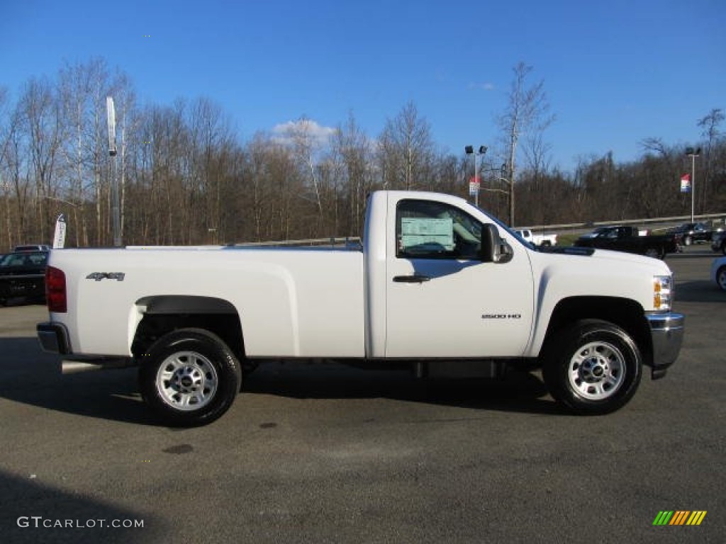 Summit White 2012 Chevrolet Silverado 2500HD Work Truck Regular Cab 4x4 Exterior Photo #57336837