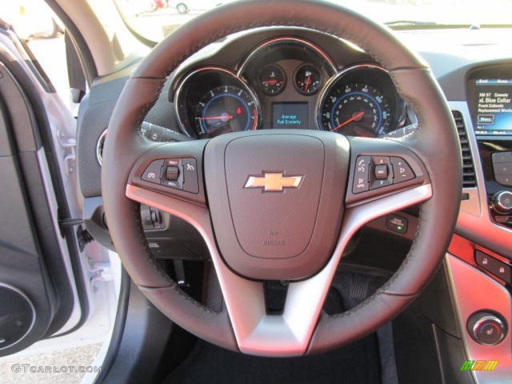 2012 Chevrolet Cruze LTZ/RS Jet Black Steering Wheel Photo #57337140