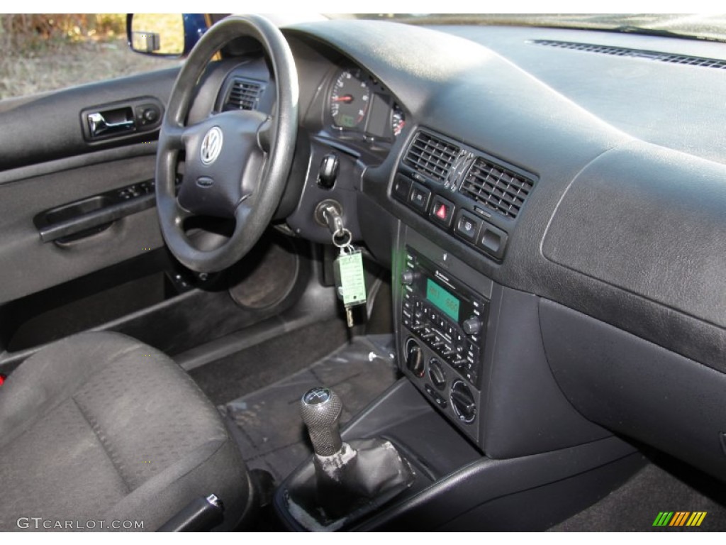 2003 Jetta GL 1.8T Sedan - Galactic Blue Metallic / Black photo #5