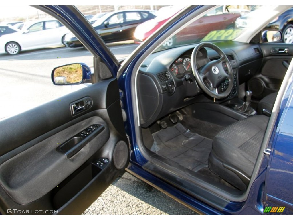 2003 Jetta GL 1.8T Sedan - Galactic Blue Metallic / Black photo #13
