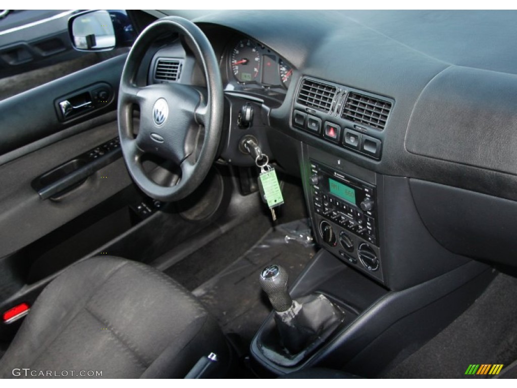 2003 Jetta GL 1.8T Sedan - Galactic Blue Metallic / Black photo #22